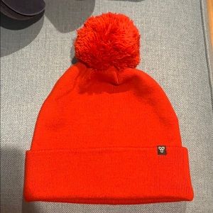 Red Beanie with Pom